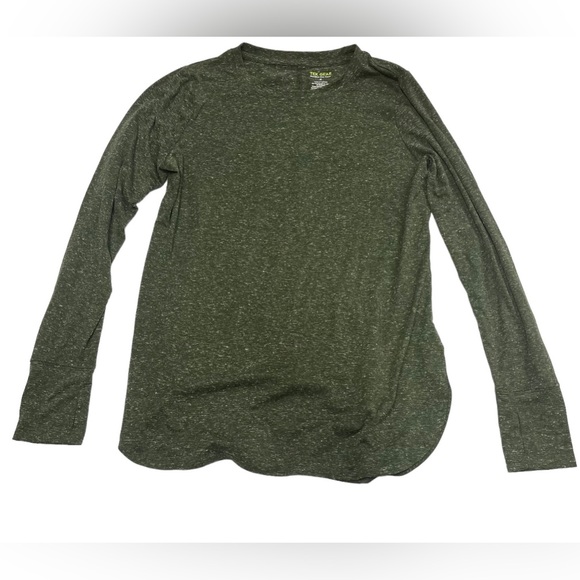 tek gear Tops Tek Gear Long Sleeve On The Go Gear Dark Green Shirt